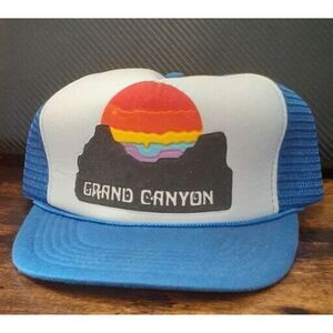 Grand Canyon Trucker Hat with rope Decal Blue‎ Snapback